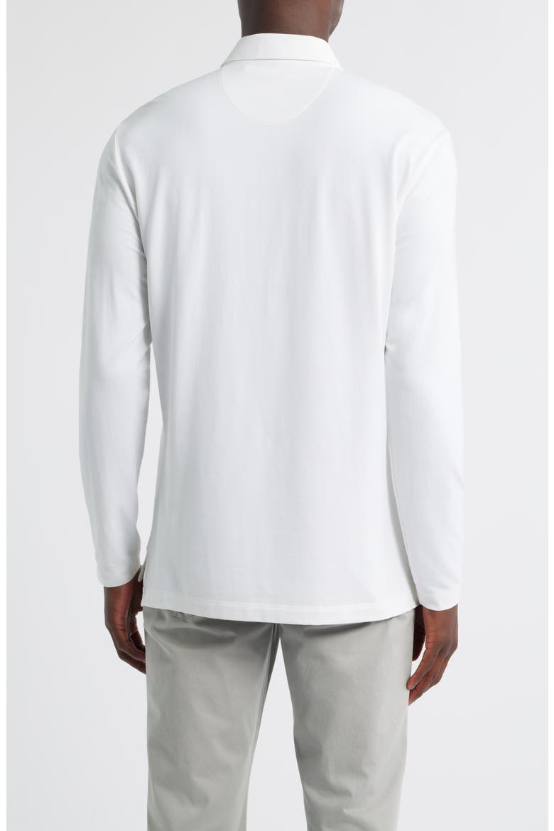 Idris Top Shelf Long Sleeve Polo, Alternate, color, WHITE
