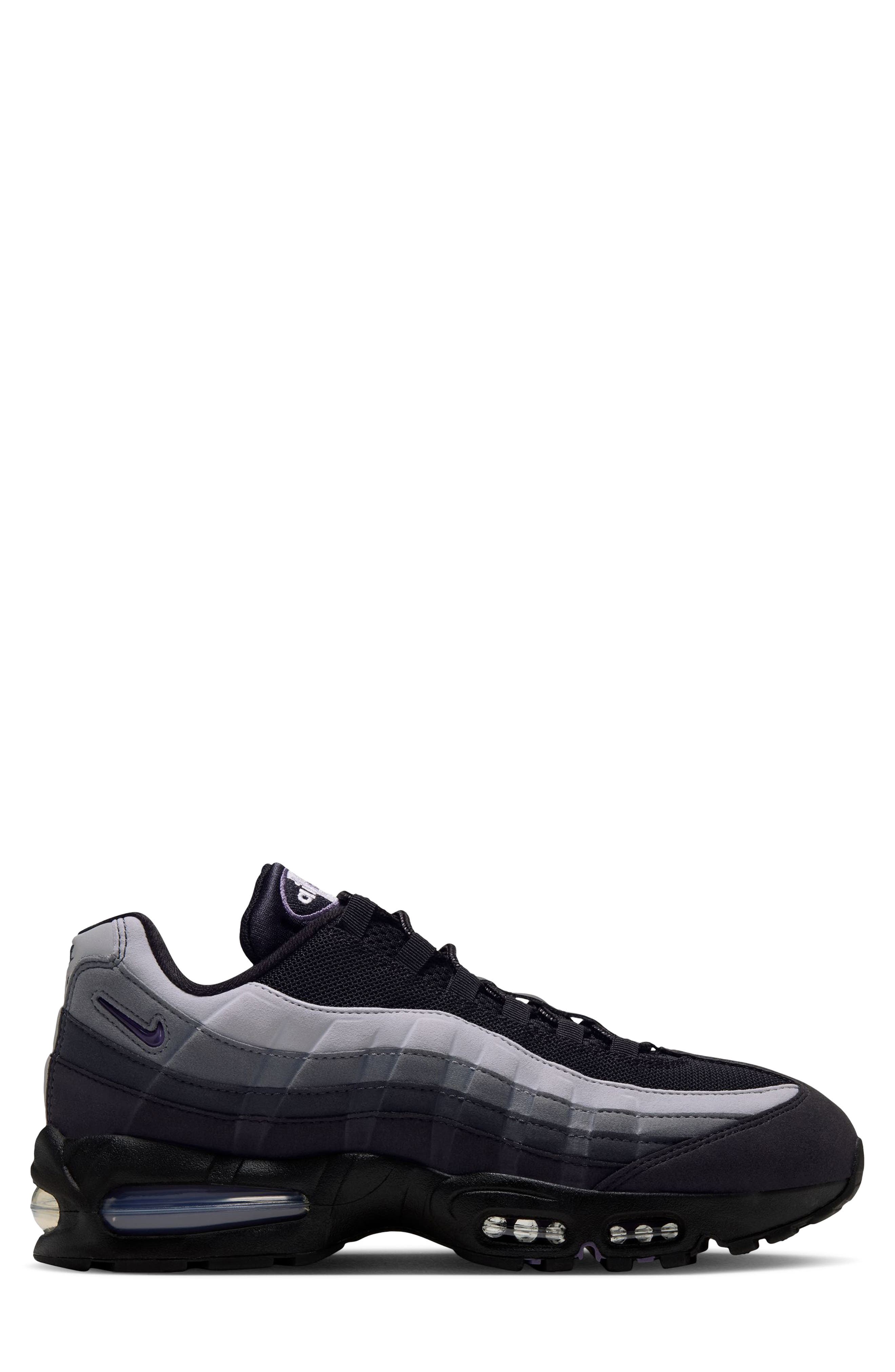 Air Max 95 PRM Sneaker, Alternate, color, BLACK/ CANYON PURPLE