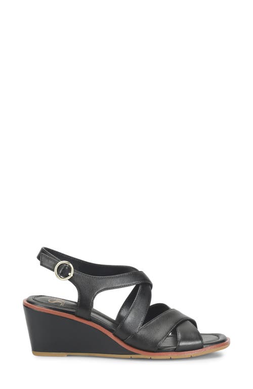 Söfft Gigi Slingback Wedge Sandal In Black