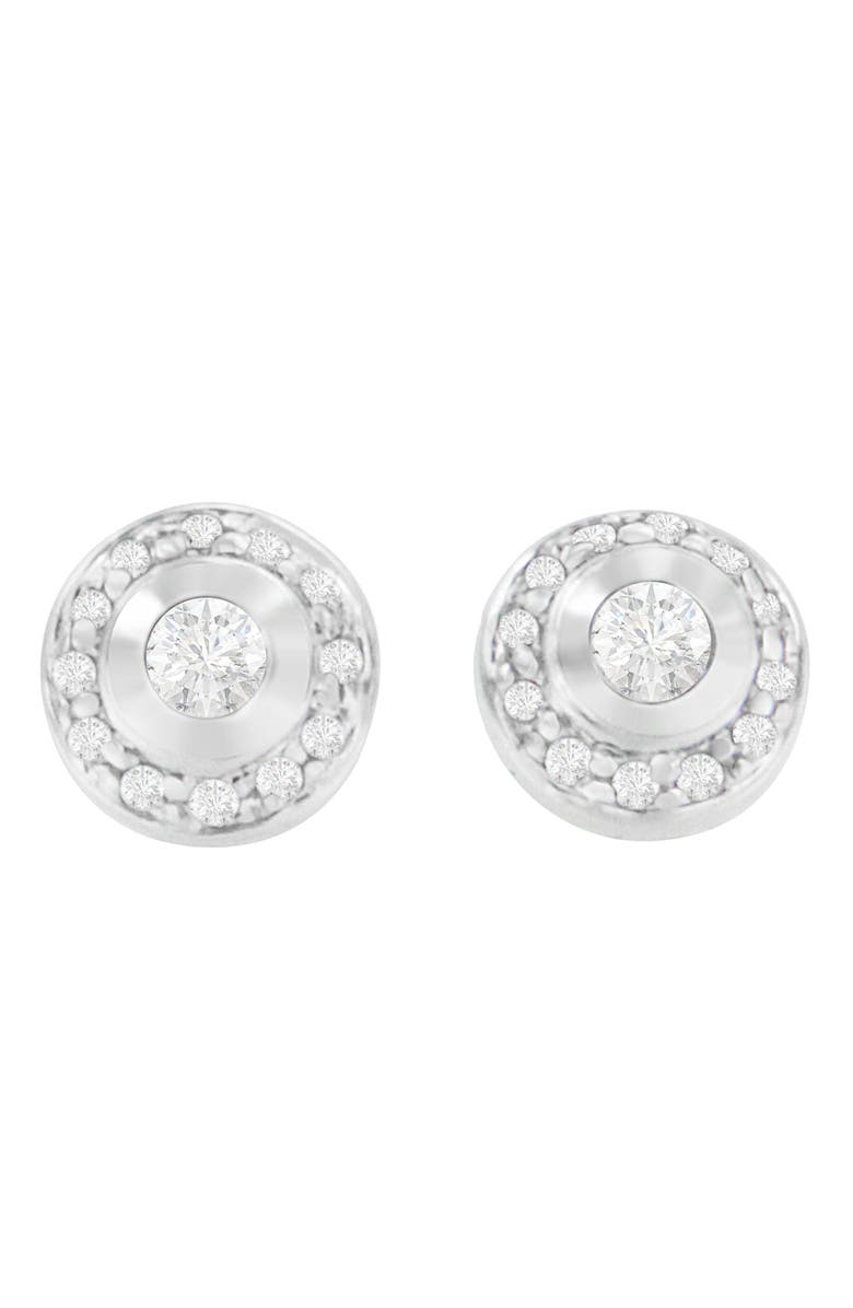 Haus of Brilliance 14K White Gold 1/3 Ct Round Diamond Earrings, Main, color, White