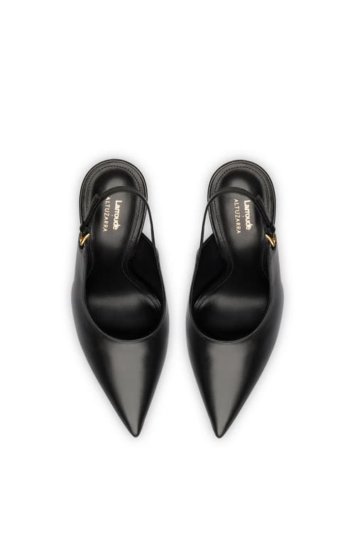 Shop Larroude Larroudé X Altuzarra Pump In Black Leather