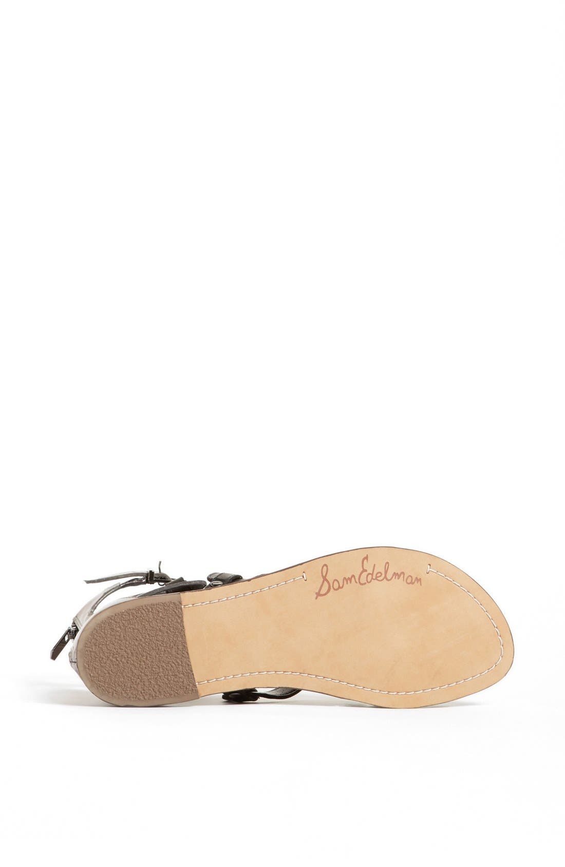 'Glinda' Sandal, Alternate, color, BLACK/ PEWTER