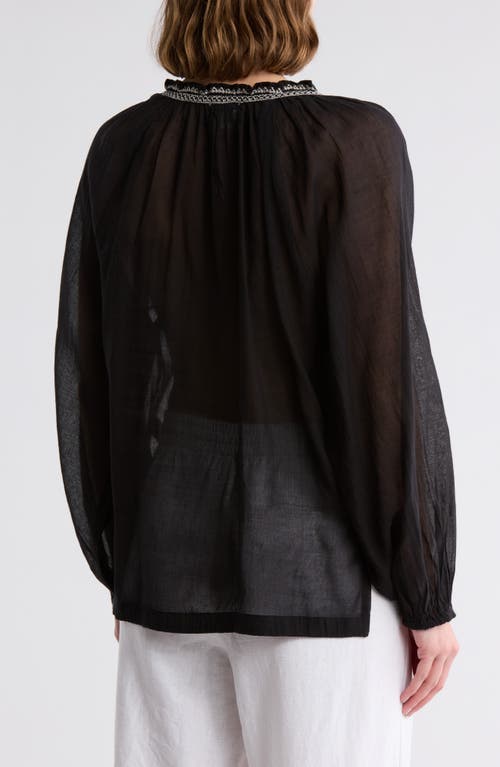 ELAN ELAN EMBROIDERED COTTON COVER-UP TUNIC