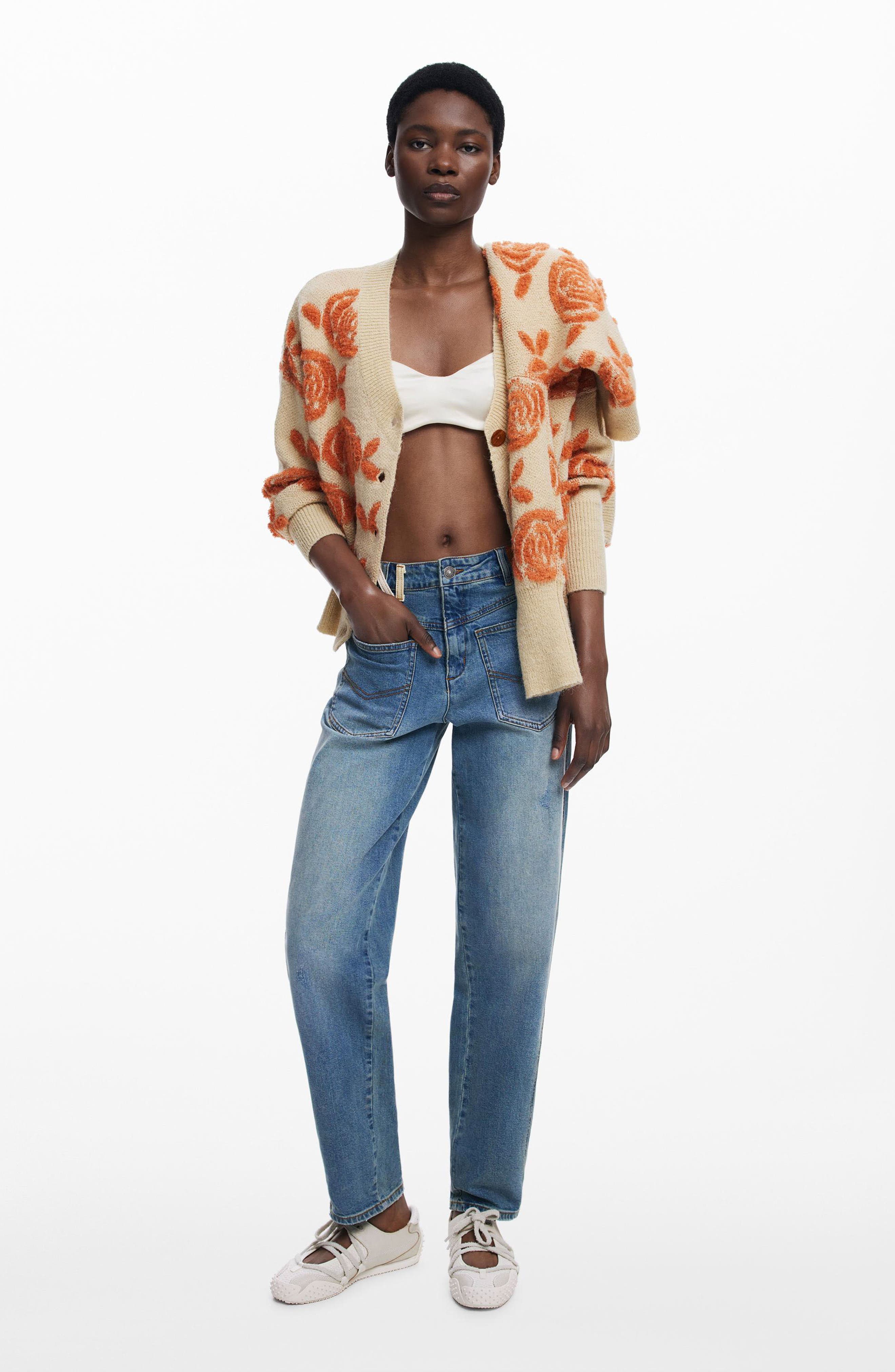 Floral Jacquard V-Neck Cardigan (Women) | Nordstrom
