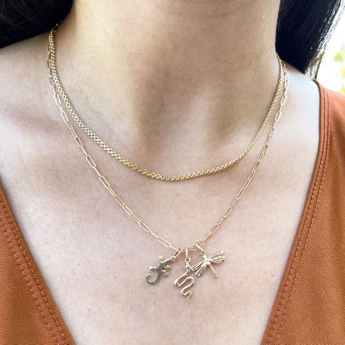 The Lovery Fine Jewelry Mini Gold Dragonfly Charm In Gold