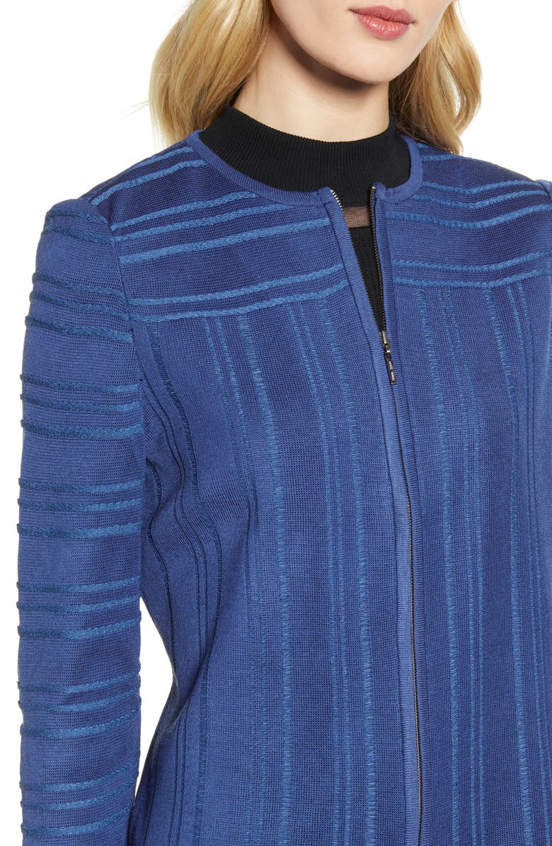 Ming Wang Front Zip Pullover, Alternate, color, 