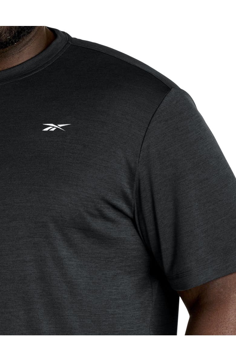 Reebok Big & Tall ID Train Melange Performance Tee, Alternate, color, Black