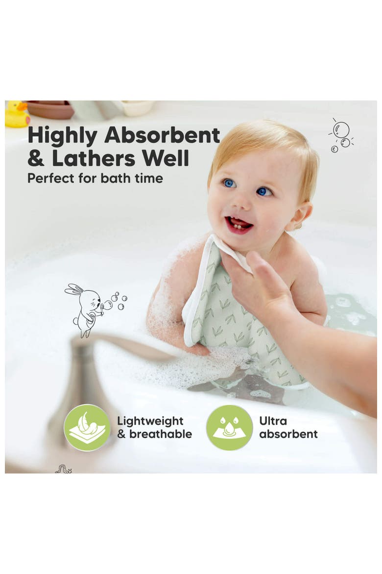 6-Pack Cami Baby Washcloths, Alternate, color, Fleur