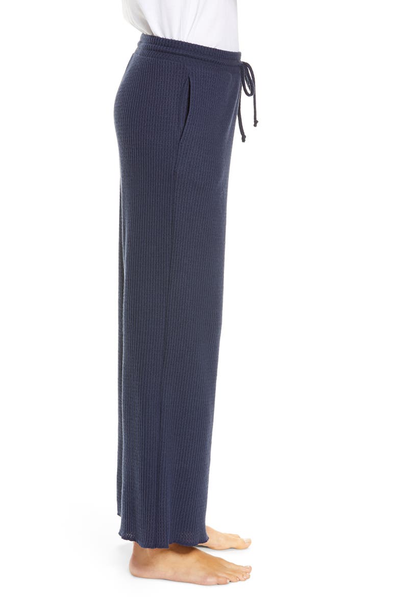 Socialite Waffle Knit Wide Leg Lounge Pants, Alternate, color,
