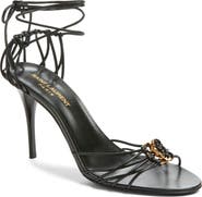 Saint Laurent Babylone Ankle Tie Sandal