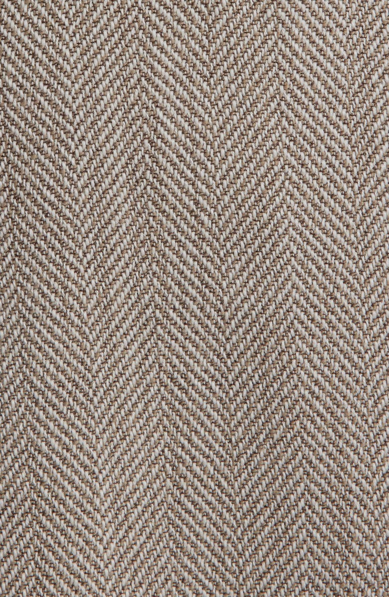 Golden Goose Pleated Cotton Herringbone Shorts, Alternate, color, 