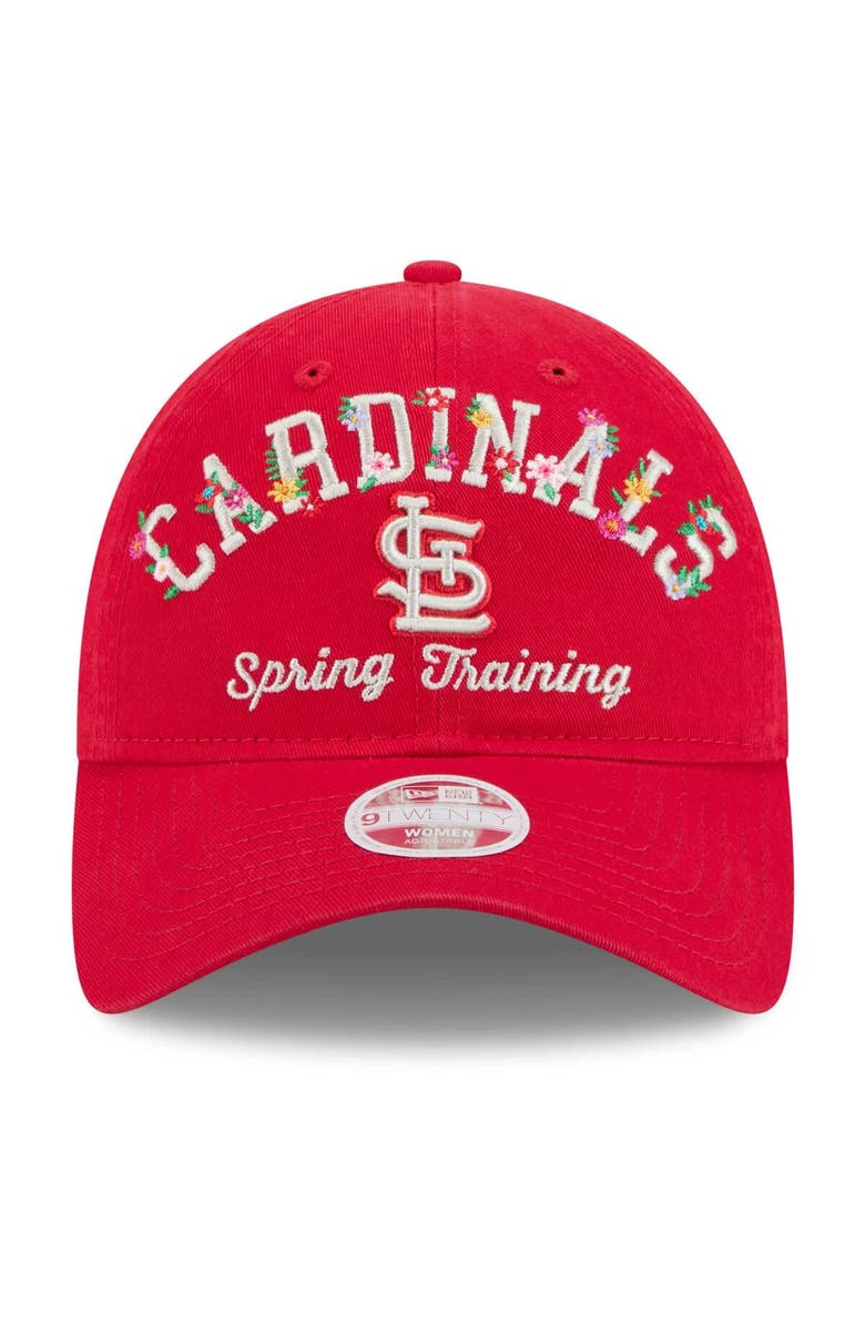 New Era Women's New Era  Red St. Louis Cardinals 2025 Spring Training Floral 9TWENTY Adjustable Hat, Alternate, color, 
