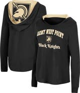 COLOSSEUM Women's Colosseum Black Army Black Knights Catalina Hoodie Long Sleeve T-Shirt