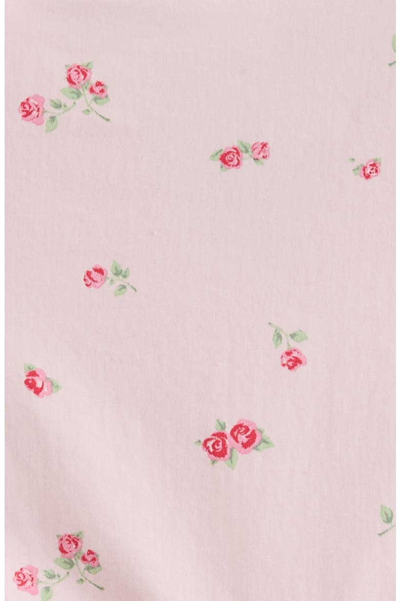 Kids' Flutter Sleeve Cotton Dress, Alternate, color, PINK AMOUR FAIR ROSES
