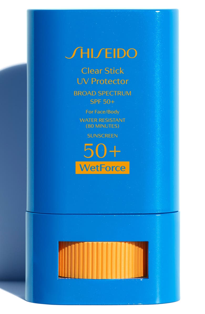 Shiseido WetForce Clear Stick UV Protector Broad Spectrum SPF 50+ Sunscreen, Main, color,