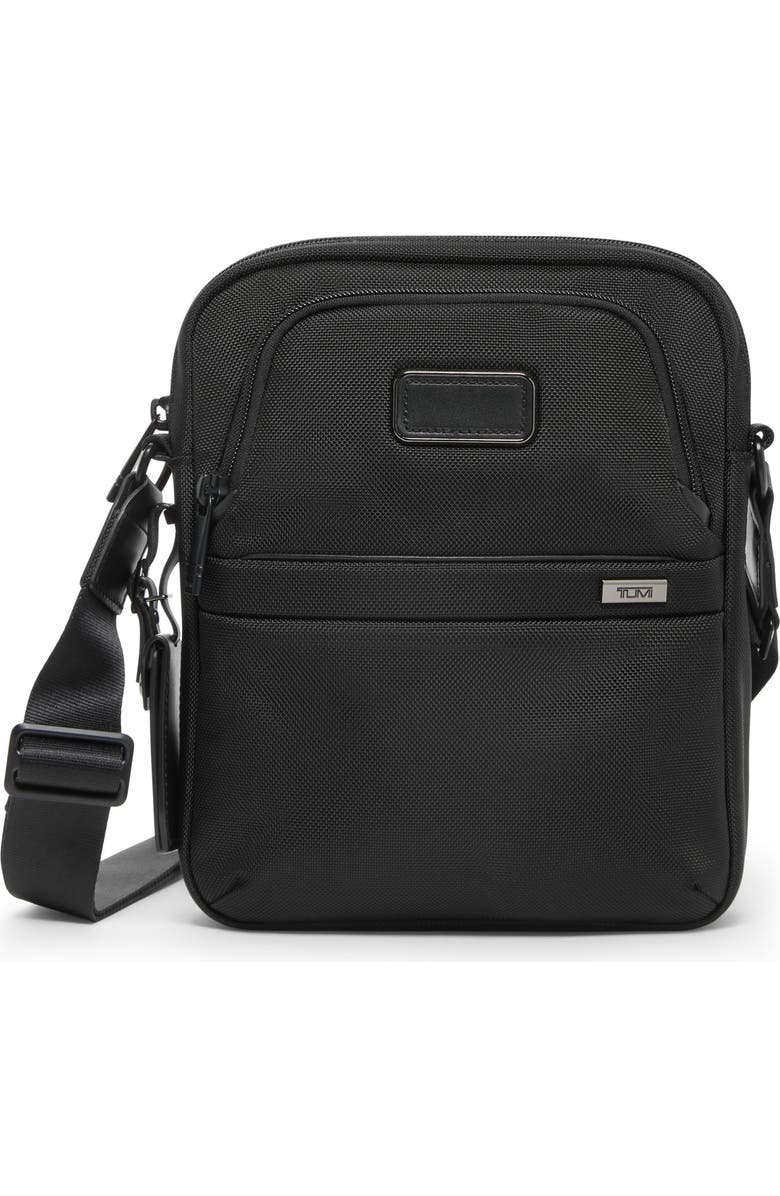 TUMI Medium Crossbody Bag, Main, color, Black