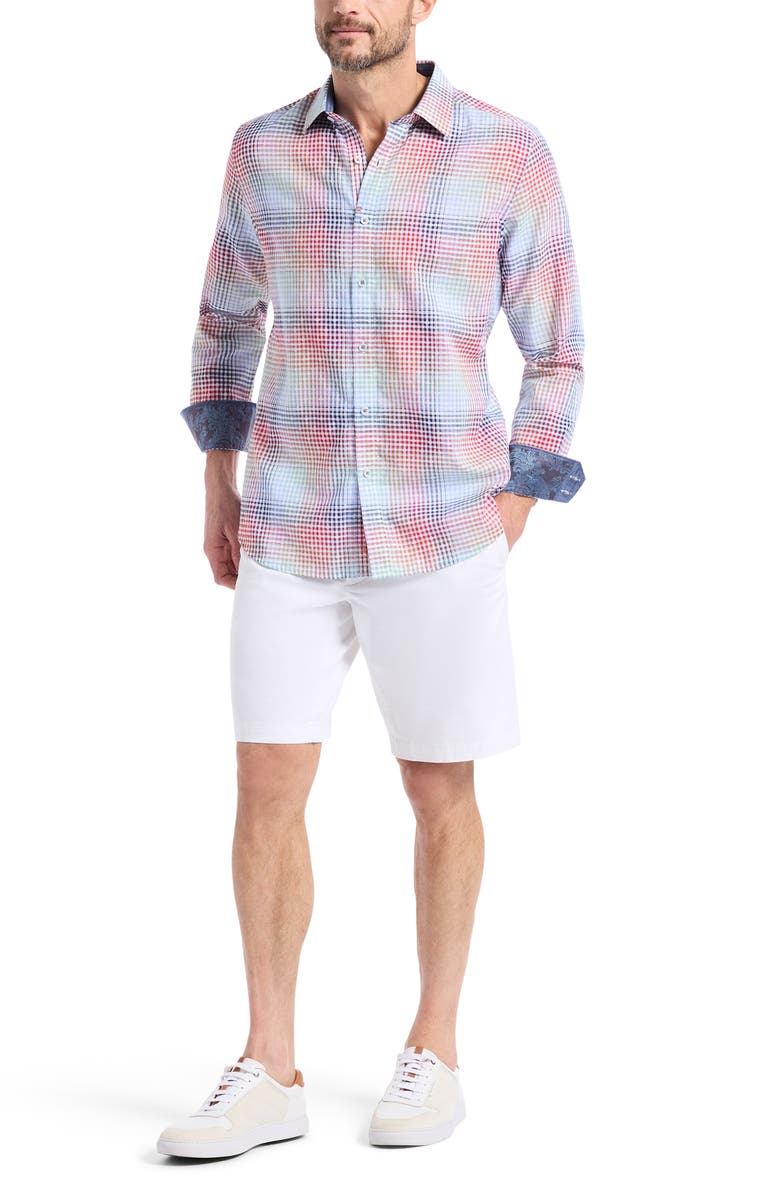 Robert Graham Ligett Cotton Button-Up Shirt, Alternate, color, 