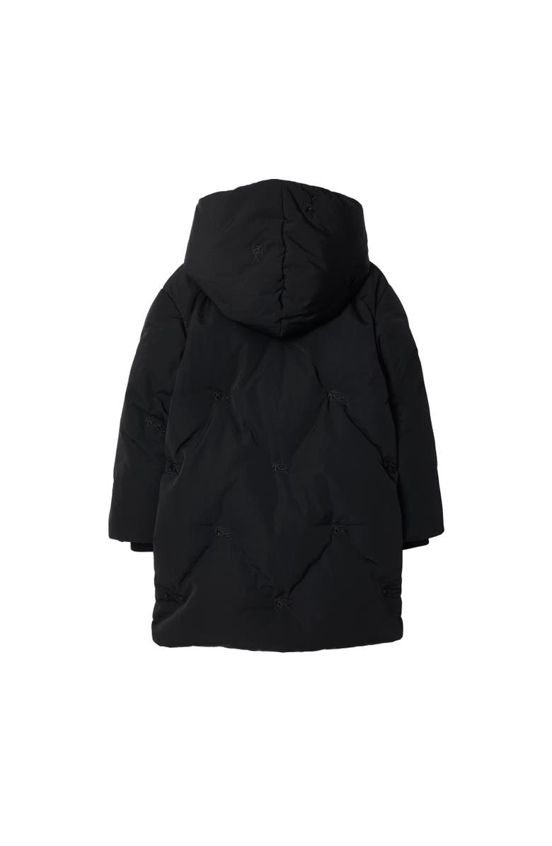 Burberry EKD Nylon Padded Coat, Alternate, color, Black