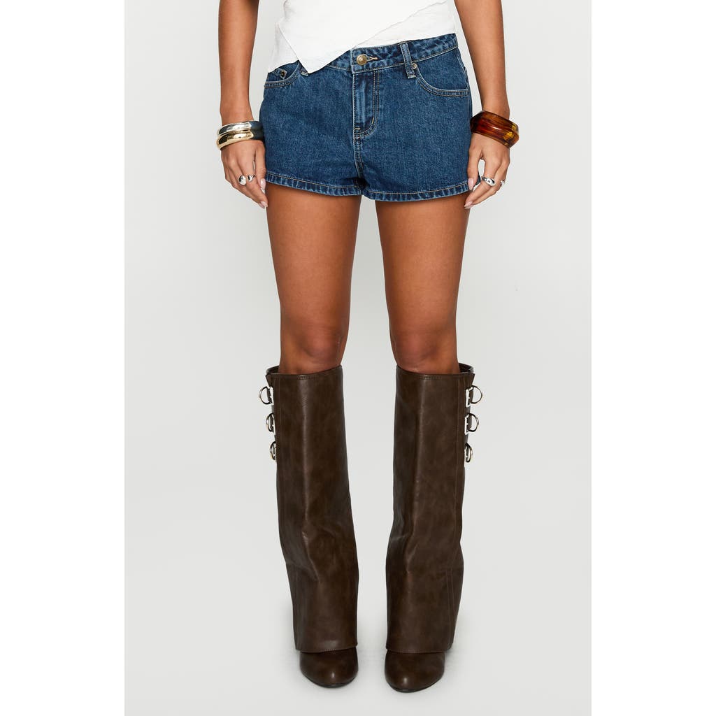 Princess Polly Dreamful Denim Shorts In Blue