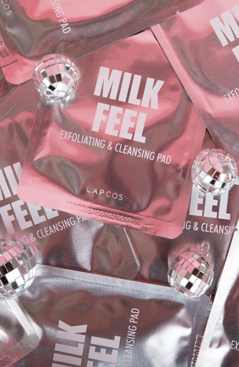 LAPCOS Milk Feel Exfoliating & Cleansing Pads, Alternate, color, White