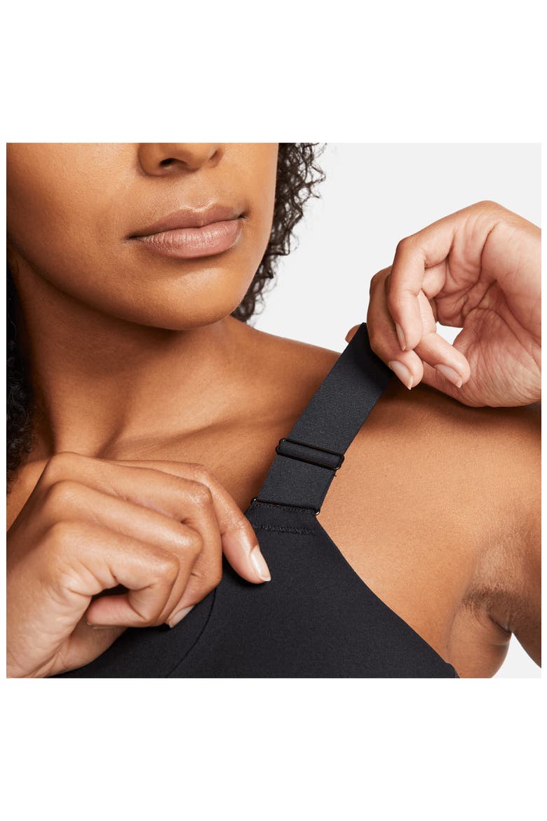 Dri-FIT Alpha Sports Bra, Alternate, color, BLACK/ DARK SMOKE GREY