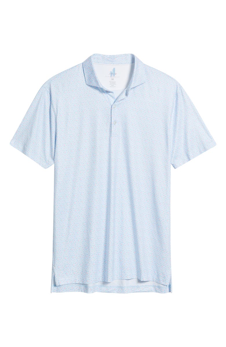 johnnie-O Four Leaf Clover Print Featherweight Performance Polo, Alternate, color, Kona