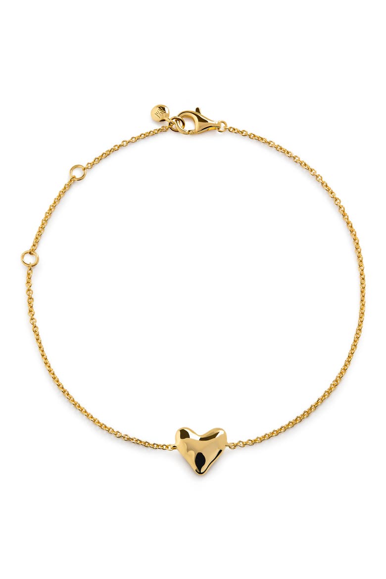Heart Chain Bracelet, Main, color, 18CT GOLD VERMEIL