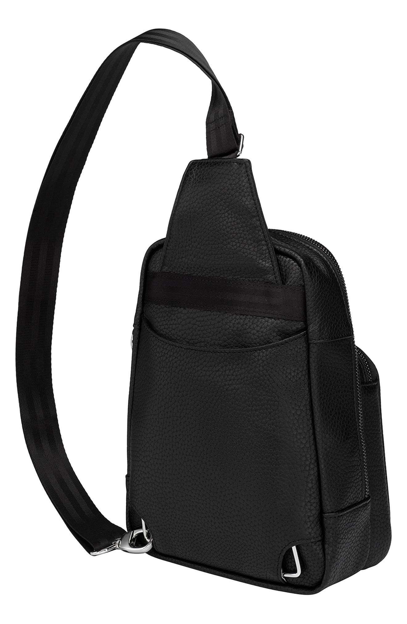 Petunia Pickle Bottom Crisscross Sling Bag, Alternate, color, Ebony