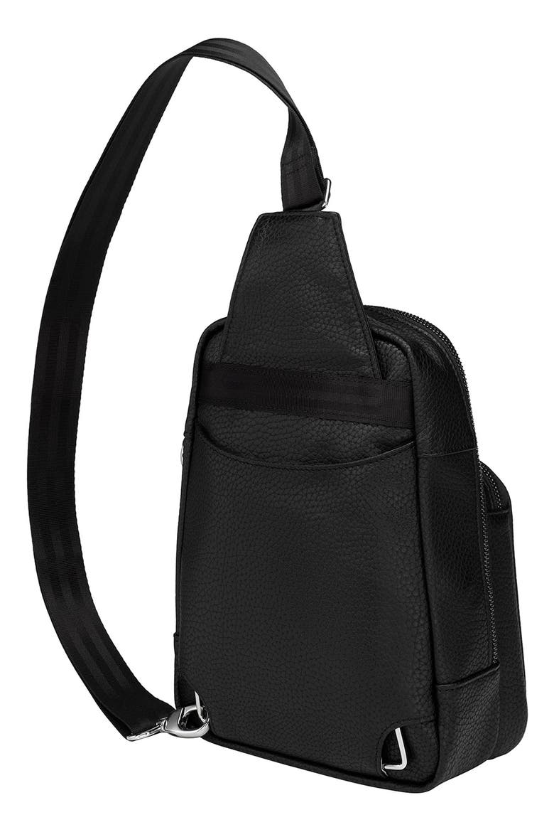 Crisscross Sling Bag, Alternate, color, EBONY