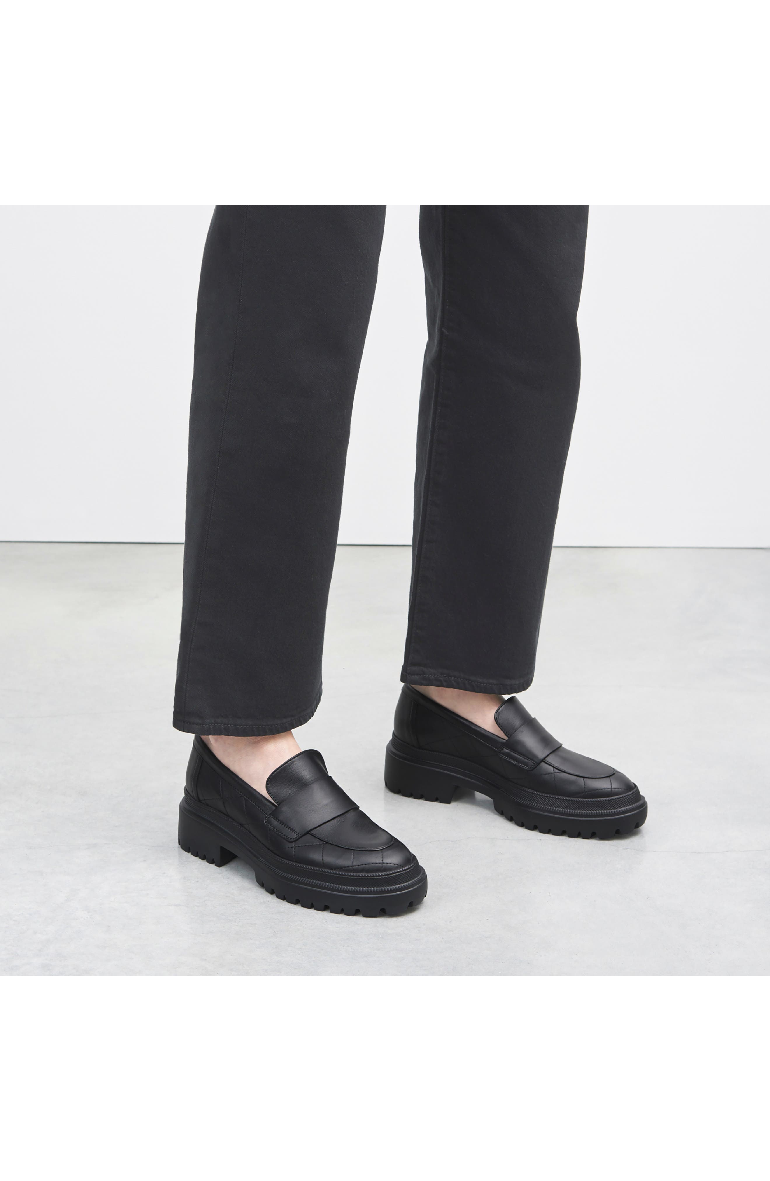 Mary Soft Platform Loafer, Alternate, color, NERO