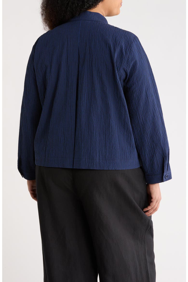 Classic Seersucker Shirt Jacket, Alternate, color, DEEP DIVE