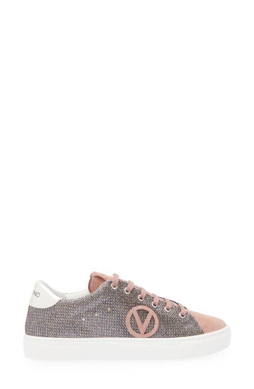 Valentino By Mario Valentino Laura Star Sneaker In Bronze Pink