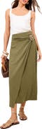 Lipsy Faux Wrap Midi Skirt