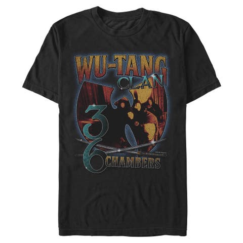 Men's Wu-Tang Clan 36 Chambers Album Cover Artwork  Graphic T-Shirt