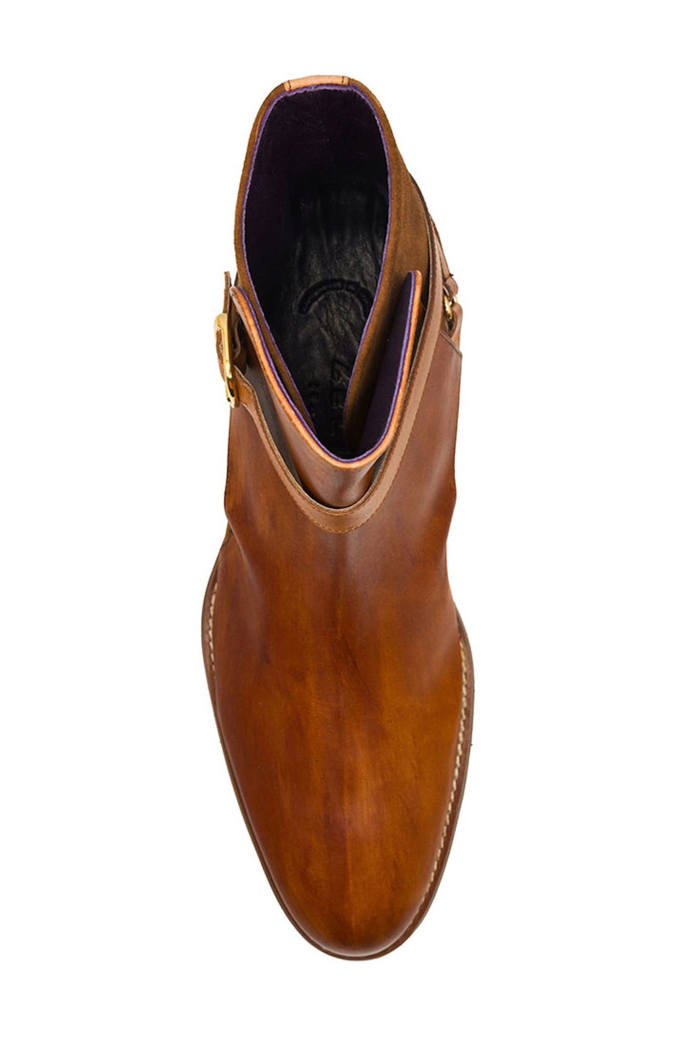 Jodphur Buckle Strap Boot, Alternate, color, COGNAC
