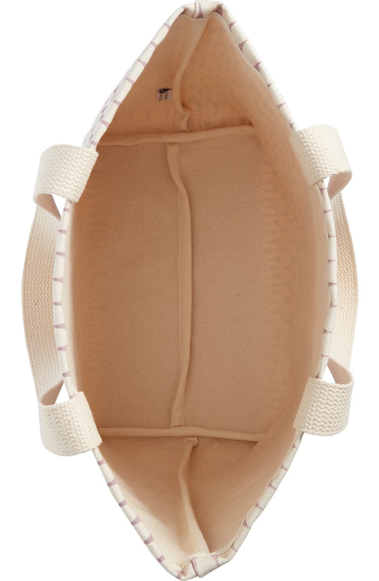 Dance Happy Print Cotton Canvas Tote, Alternate, color,