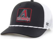 '47 Men's '47 Black/White Arizona Diamondbacks Scratch Adjustable Trucker Hat