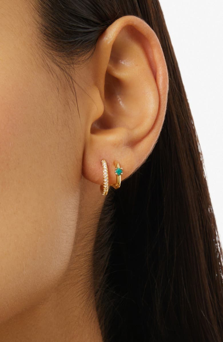 Ana Luisa Double Hoop Earrings - Percy, Alternate, color, Gold
