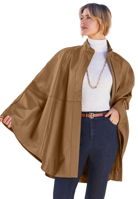Leather Poncho (Plus Available)