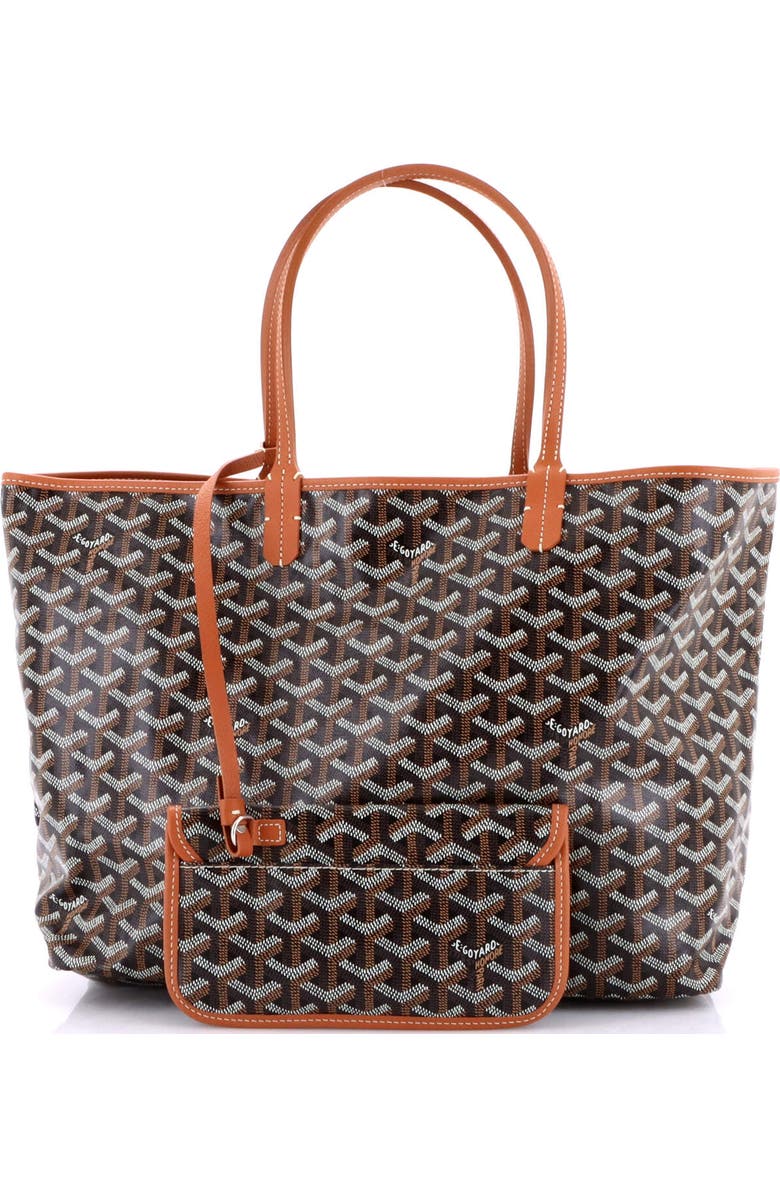 Pre-Owned Goyard Saint Louis Tote Coated Canvas PM, Alternate, color, Brown