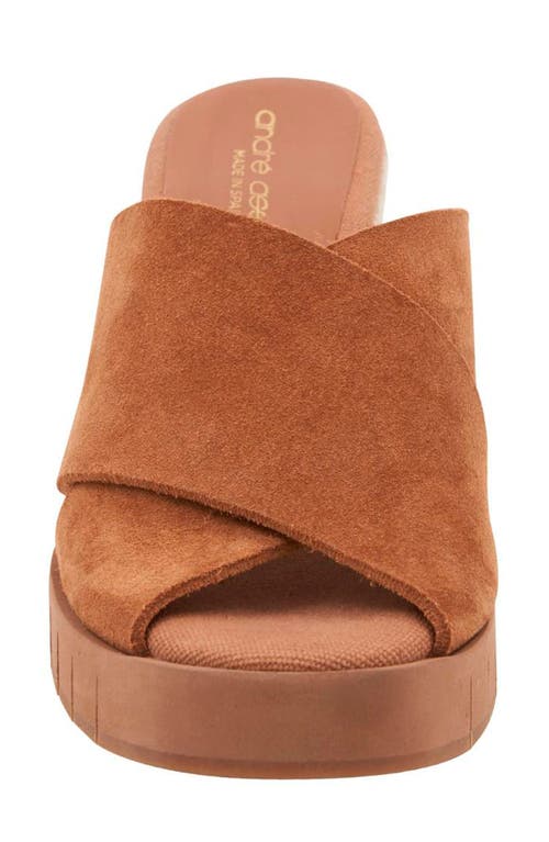 Andre Assous André Assous Filo Sole Motion Espadrille Wedge Slide Sandal In Cuero