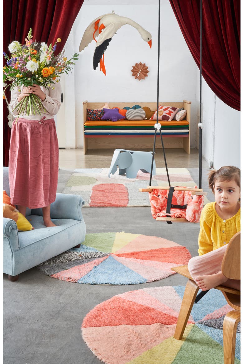 Pie Chart Rug, Alternate, color, PINK MULTI