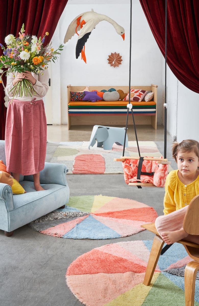 Lorena Canals Pie Chart Rug, Alternate, color, Pink Multi