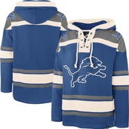 '47 Men's '47  Blue Detroit Lions Superior Lacer Hoodie