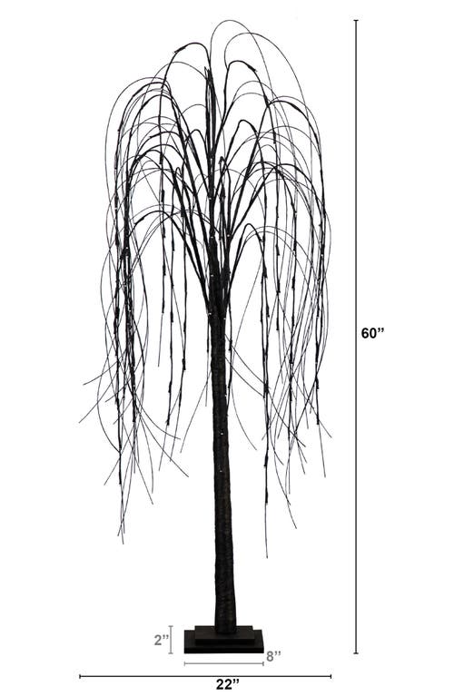 Nearly Natural 5ft Prelit Halloween Twig Tree In Black