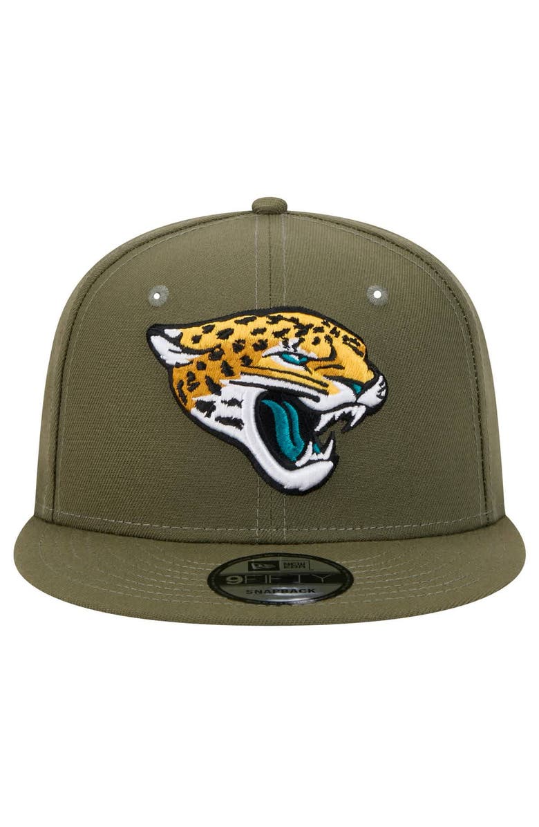 New Era Men's New Era Olive Jacksonville Jaguars Main 9FIFTY Snapback Hat, Alternate, color, Olive