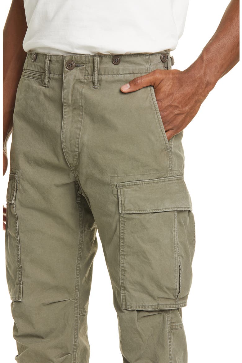 RRL Surplus Cargo Pants, Alternate, color, DARK OLIVE