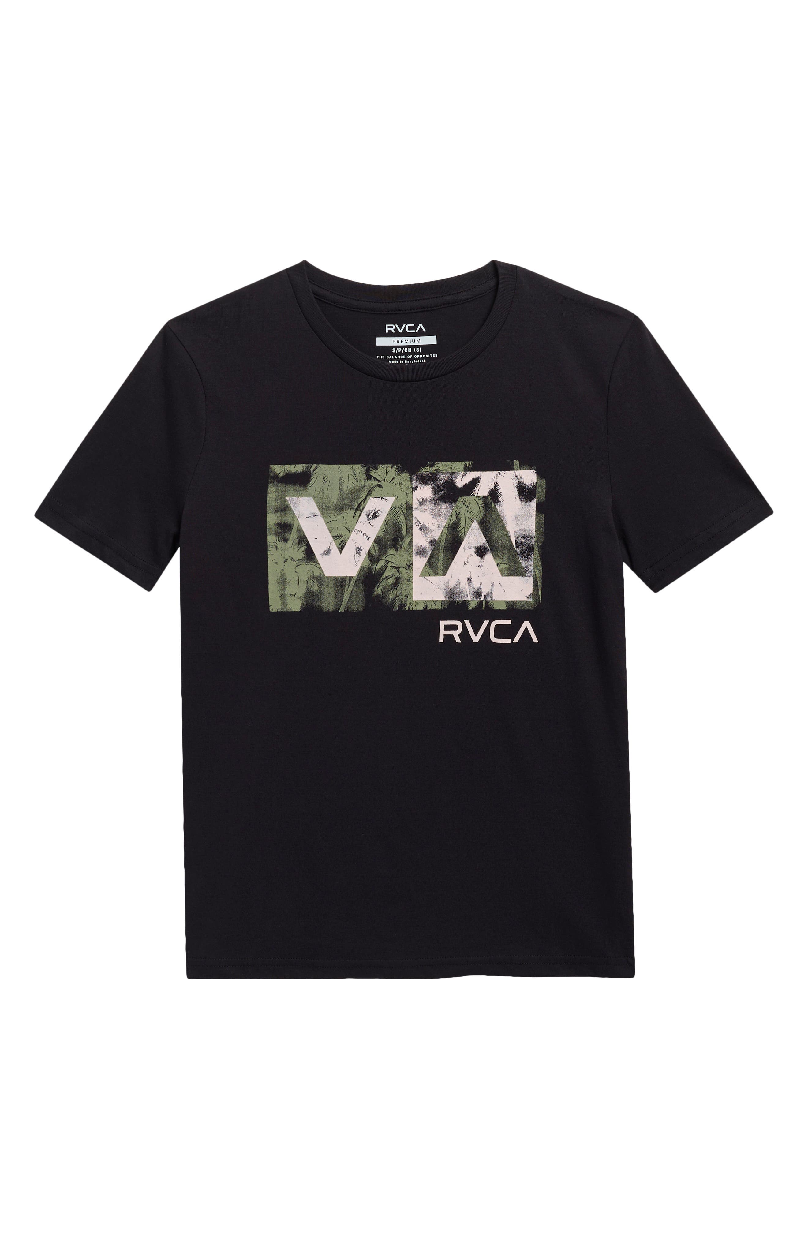 RVCA Kids' Balance Box Logo Graphic T-Shirt