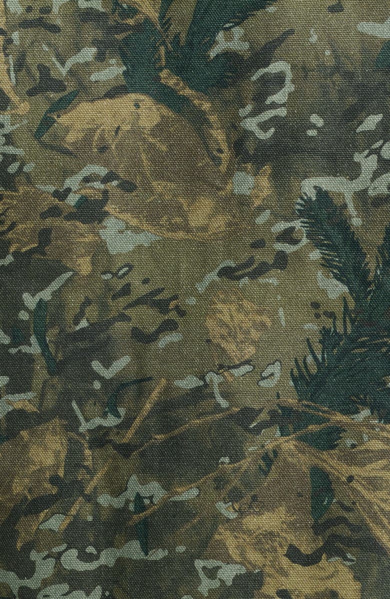 Carhartt Work In Progress OG Detroit Organic Cotton Canvas Jacket, Alternate, color, Camo Combi Green Black Stone