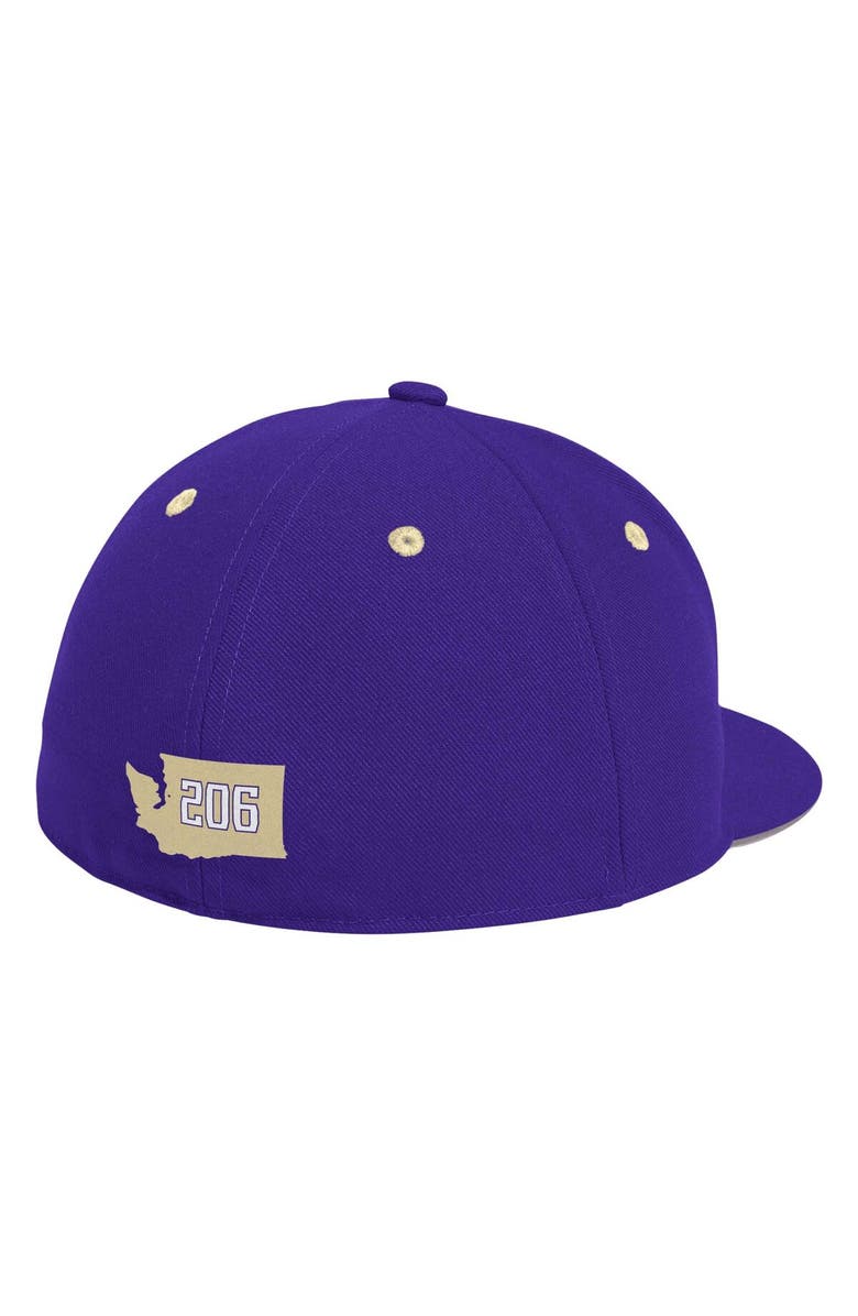 adidas Men's adidas Purple Washington Huskies On-Field Baseball Fitted Hat, Alternate, color, 